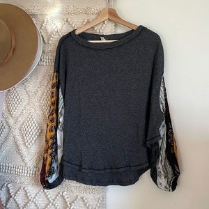 Free people balloon sleeve blouse